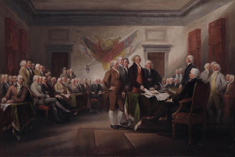 John Trumbull’s “The Declaration of Independence, July 4, 1776”